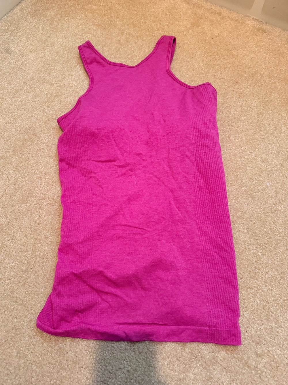 lululemon athletica Bright Fuchsia Ribbed Tank Top - Women